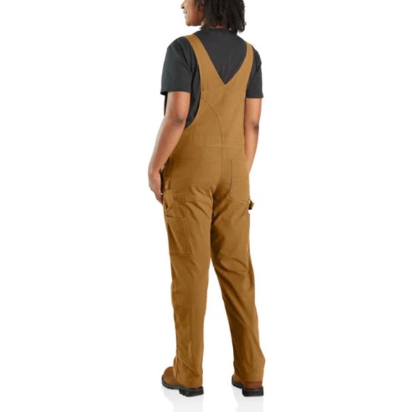 NEW Carhartt 102438 Rugged Flex® Loose Fit Bib Overall Brown 462sn - Picture 2 of 5